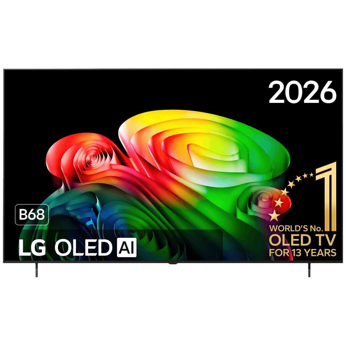 LG AI 77B68LA - Ultra HD 4K - OLED-tv - 77 inch - 2026 — afbeelding 1