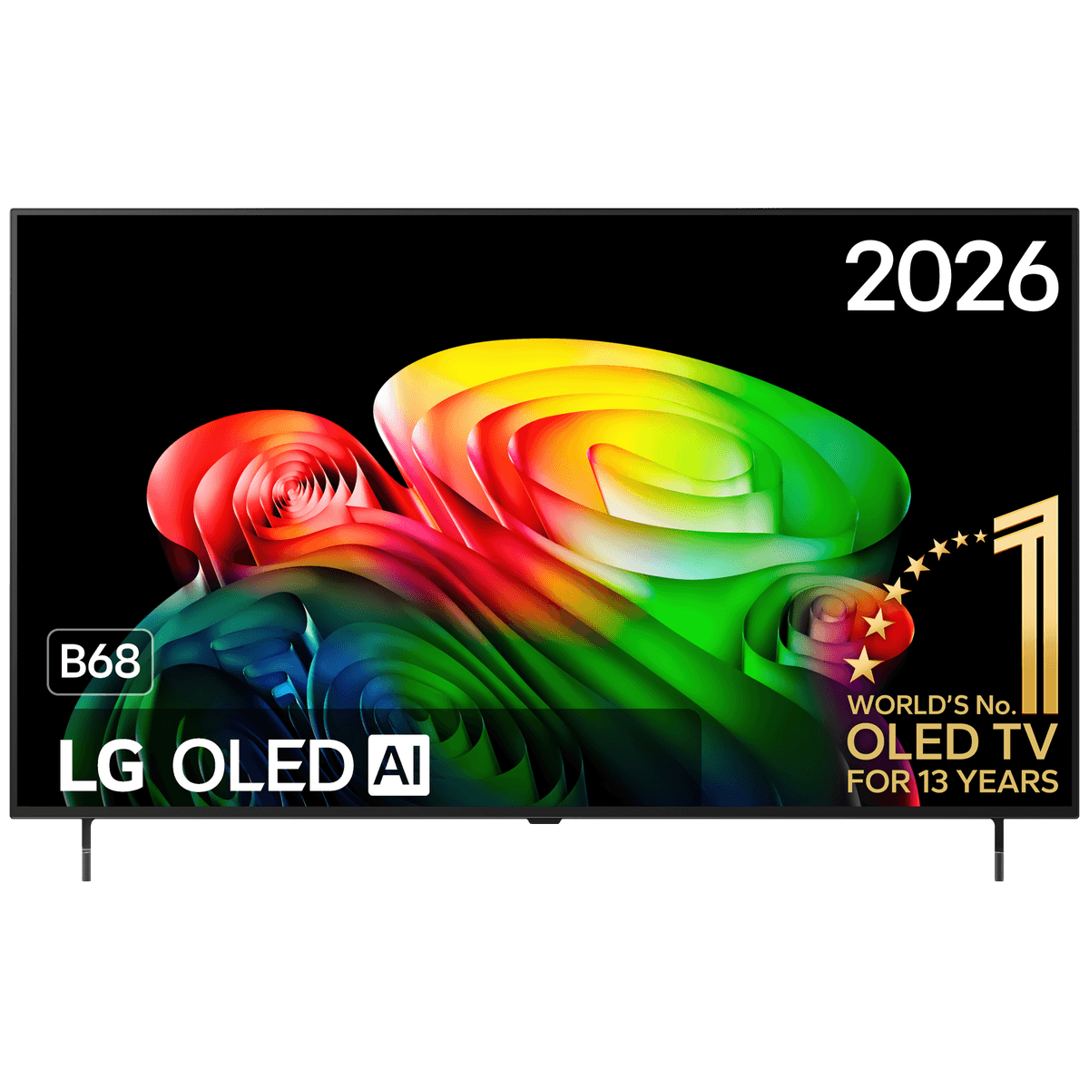 LG AI 55B68LA - Ultra HD 4K - OLED-tv - 55 inch - 2026 — afbeelding 1