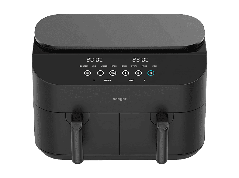 Seeger Sgr1020bk - Heteluchtfriteuse Zwart 10 L 2850 W — afbeelding 1