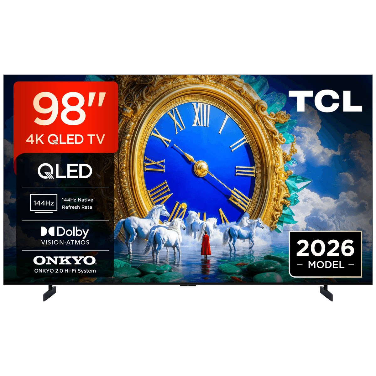 TCL 98A400 - Ultra HD 4K - QLED-tv - 98 inch - 2026 — afbeelding 1