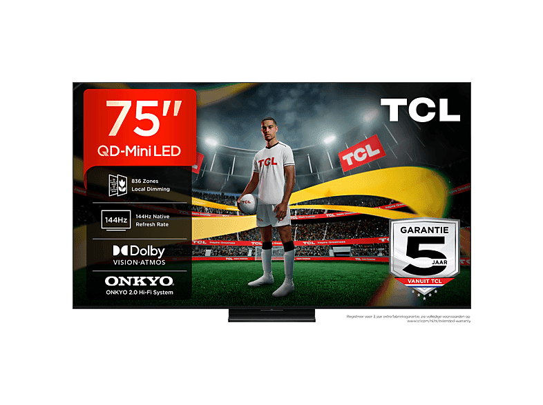 Tcl 75a400u Qd - Ultra Hd 4k Mini-led-tv 75 Inch 2026 — afbeelding 1