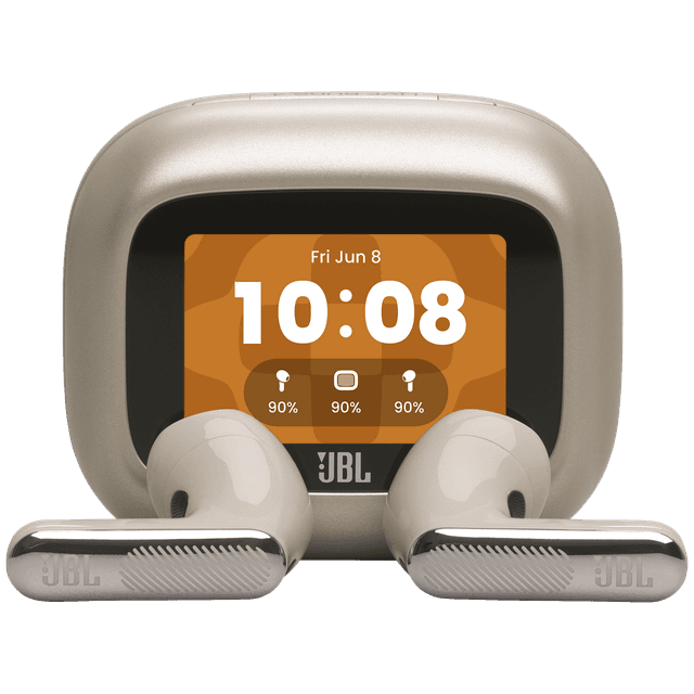 JBL Live Flex 4 Draadloze oordopjes met Noise Cancelling en Smart Case (2026) Champagne