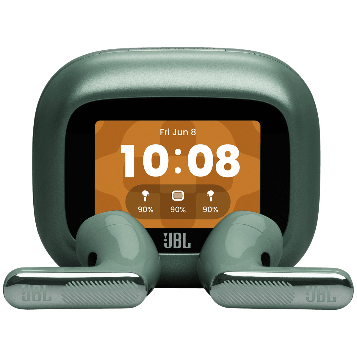 JBL Live Flex 4 Draadloze oordopjes met Noise Cancelling en Smart Case (2026) Groen — afbeelding 1