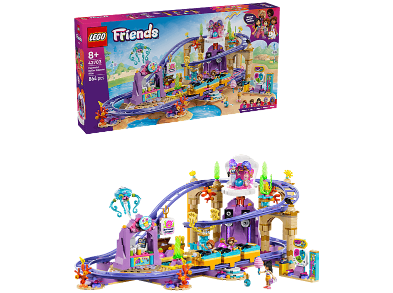 Lego Friends 42703 Mermaid Roller Coaster Ride Bouwstenen Multicolor — afbeelding 1