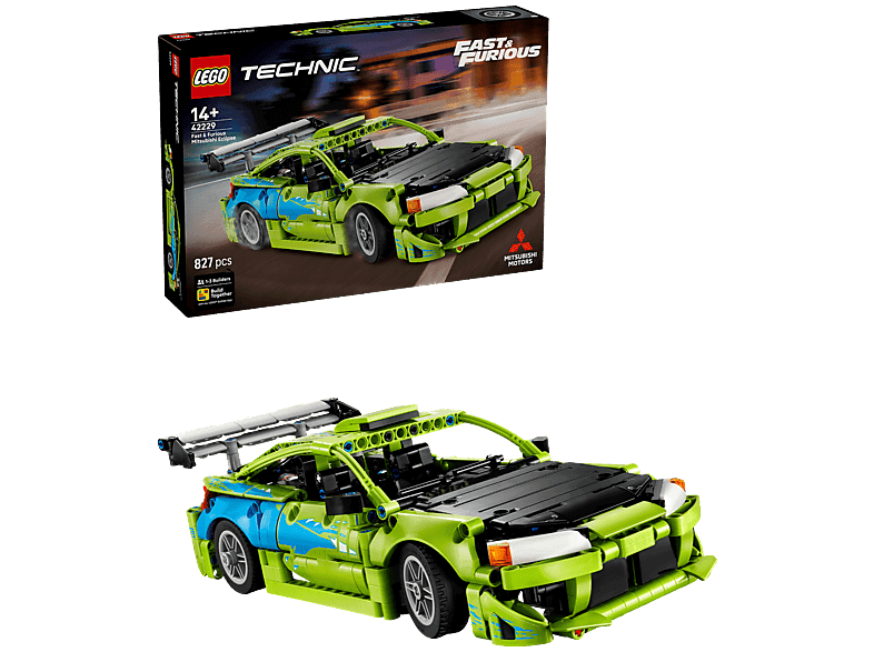 Lego Technic 42229 Fast And Furious Mitsubishi Eclipse Car Bouwstenen Multicolor — afbeelding 1