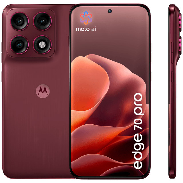 MOTOROLA Edge 70 Pro Zinfandel - 256 GB Rood