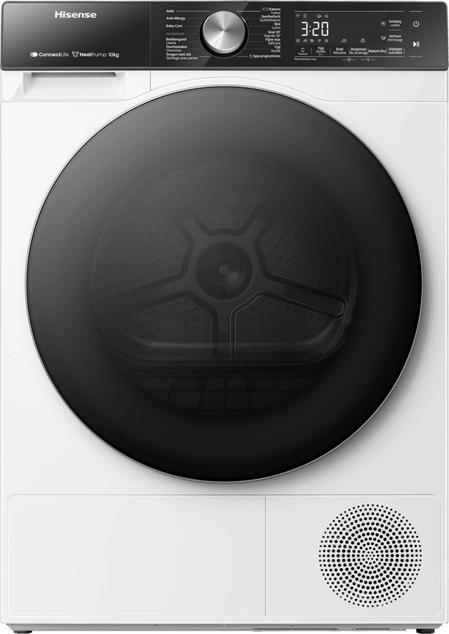 HISENSE Warmtepompdroger DH5S102BW -  10 kg - 64 dB - Energielabel C