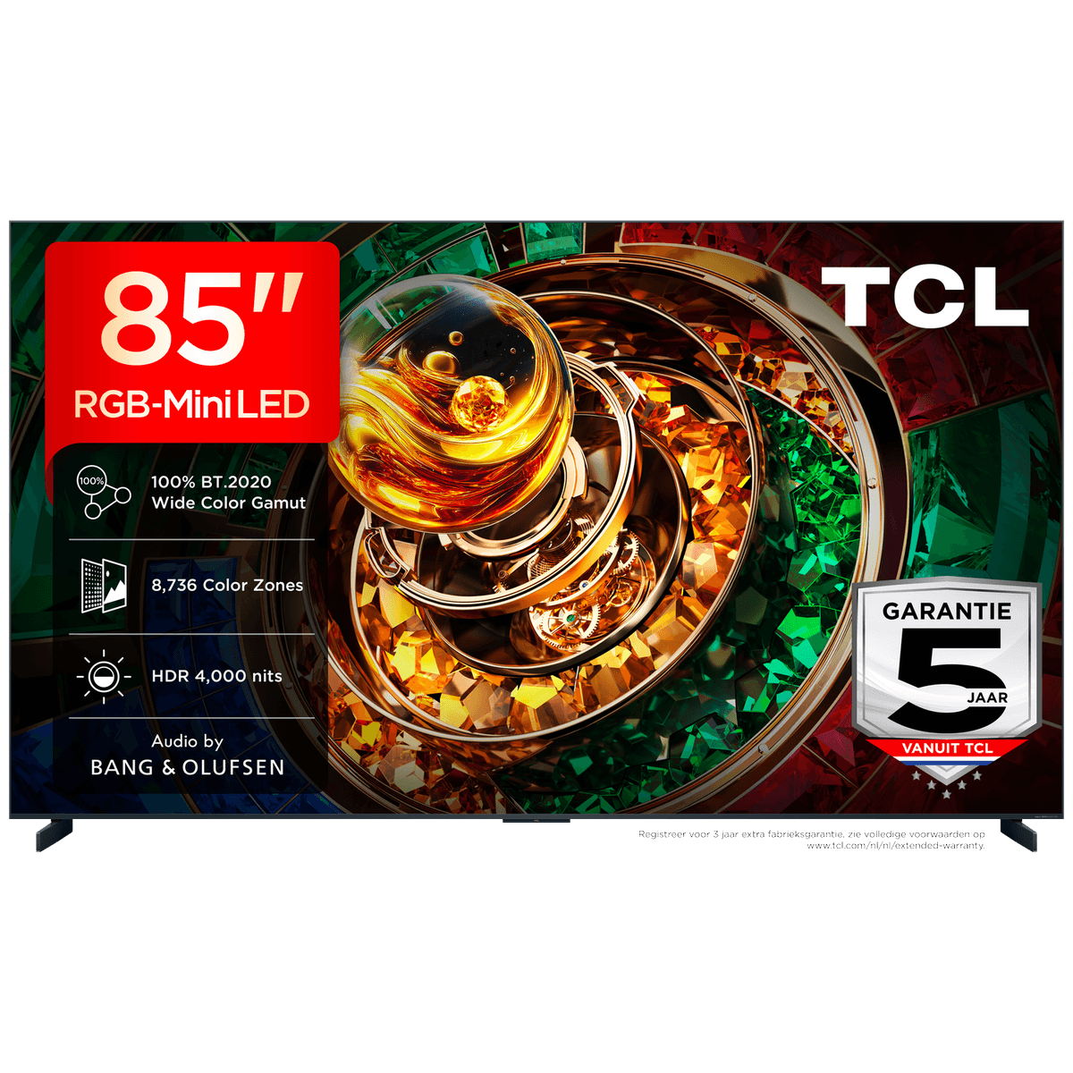 TCL 85RM9L RGB-Mini-led - Ultra HD 4K - Mini-led-tv - 85 inch - 2026 — afbeelding 1