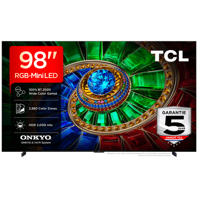 TCL 98RM7L RGB-Mini-led - Ultra HD 4K - Mini-led-tv - 98 inch - 2026