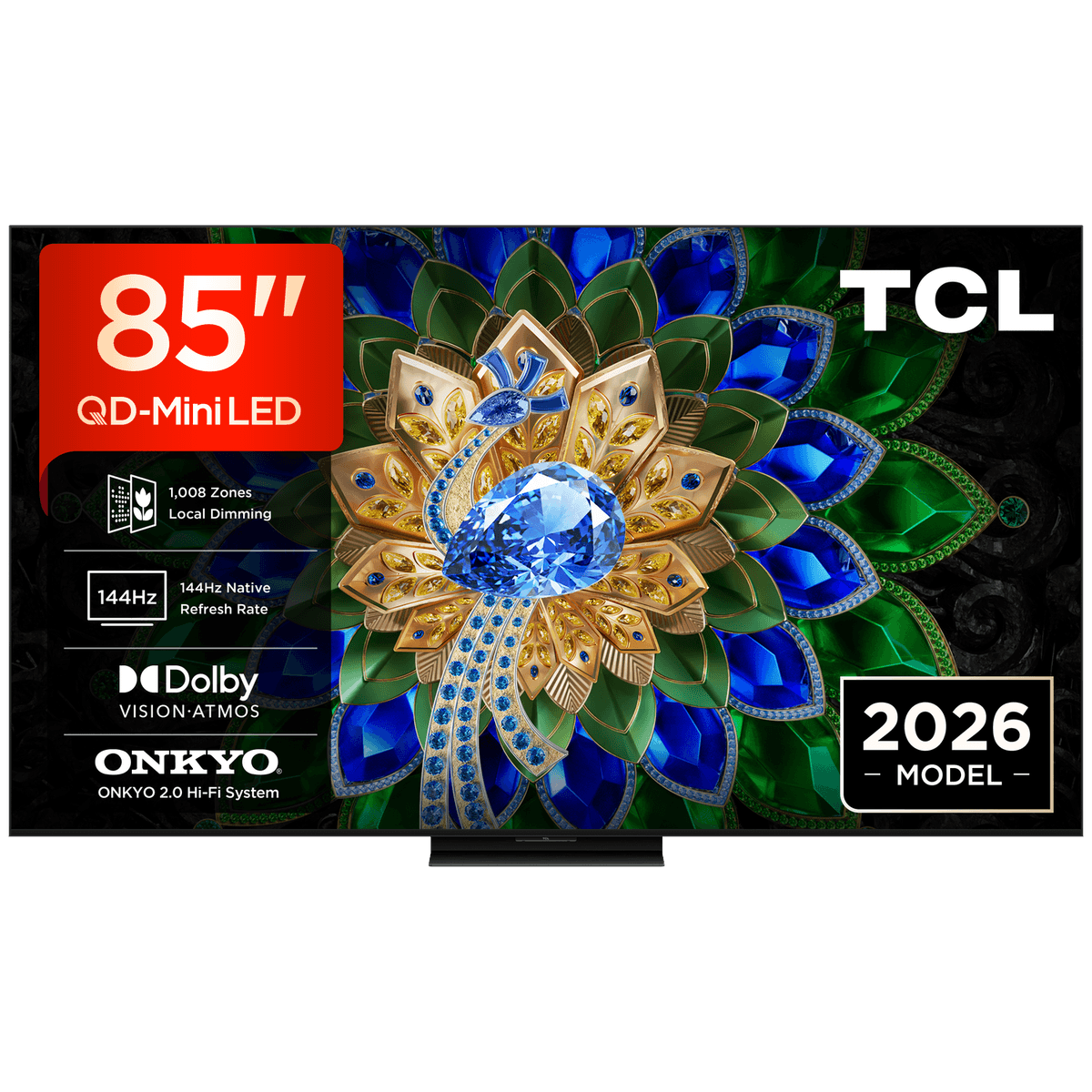 TCL 85A400U QD-Mini-led - Ultra HD 4K - Mini-led-tv - 85 inch - 2026 — afbeelding 1