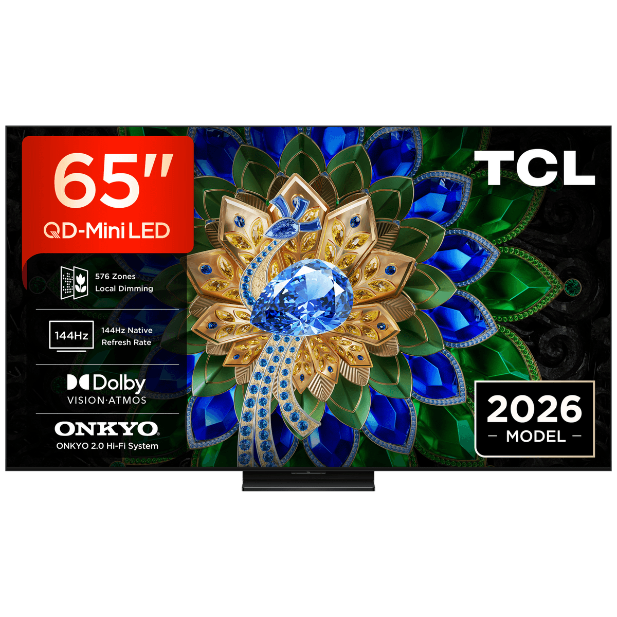 TCL 65A400U QD-Mini-led - Ultra HD 4K - Mini-led-tv - 65 inch - 2026 — afbeelding 1