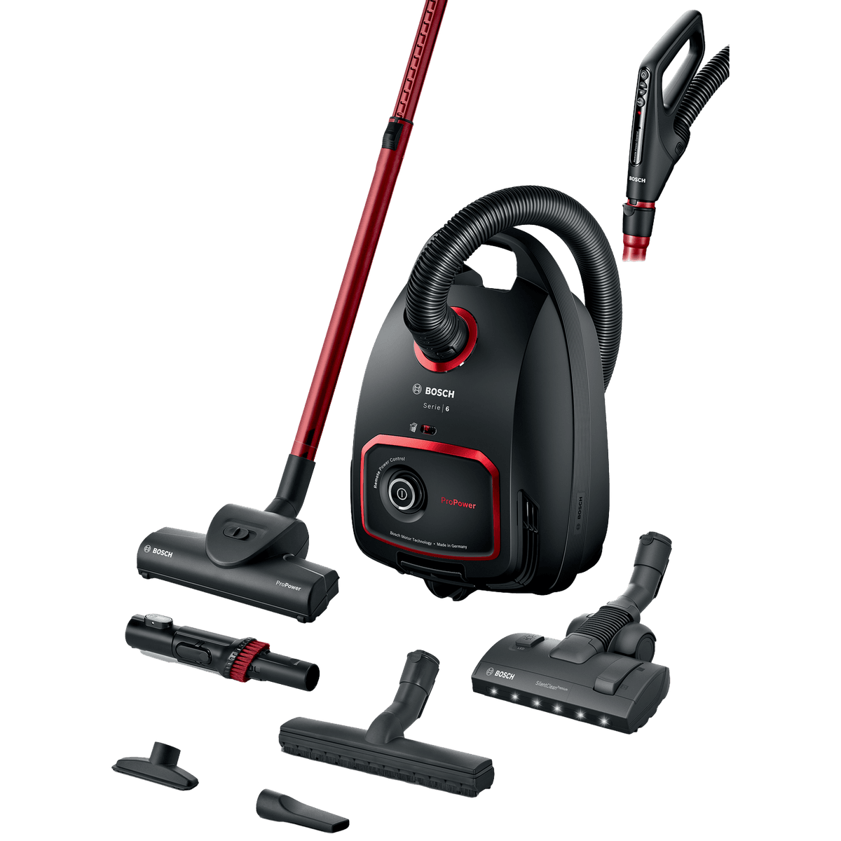 BOSCH BGL6POW0L - Stofzuiger met zak - Zwart — afbeelding 1