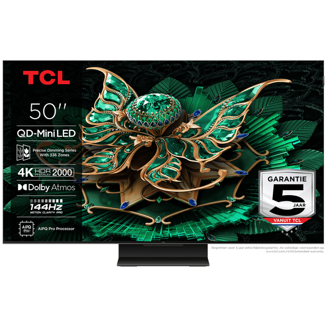 TCL 50C7K - Ultra HD 4K - Mini-led-tv - 50 inch - 2025