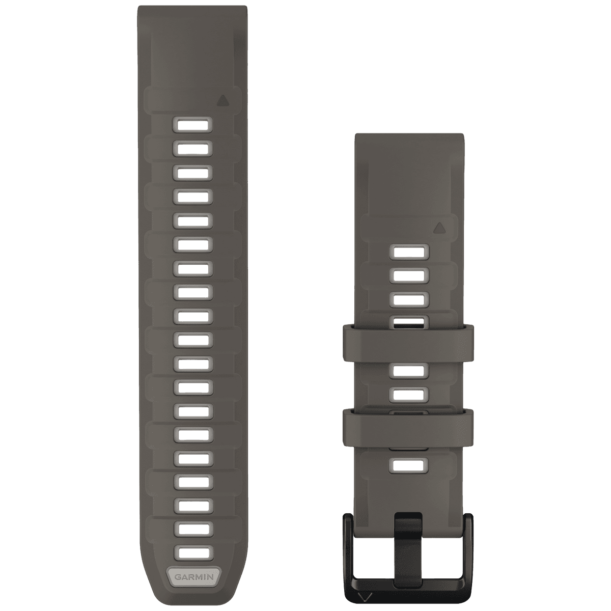 GARMIN Siliconen polsband 22MM Quickfit met zwarte gesp Horlogebandje Grijs/lichtgrijs — afbeelding 1