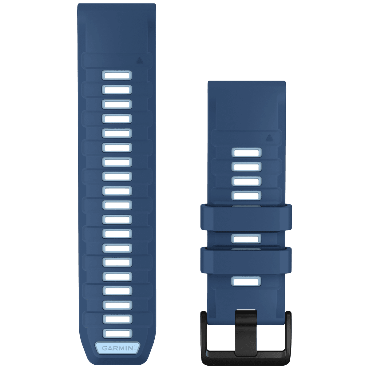 GARMIN Siliconen polsband 26MM Quickfit met zwarte gesp Horlogebandje Blauw — afbeelding 1