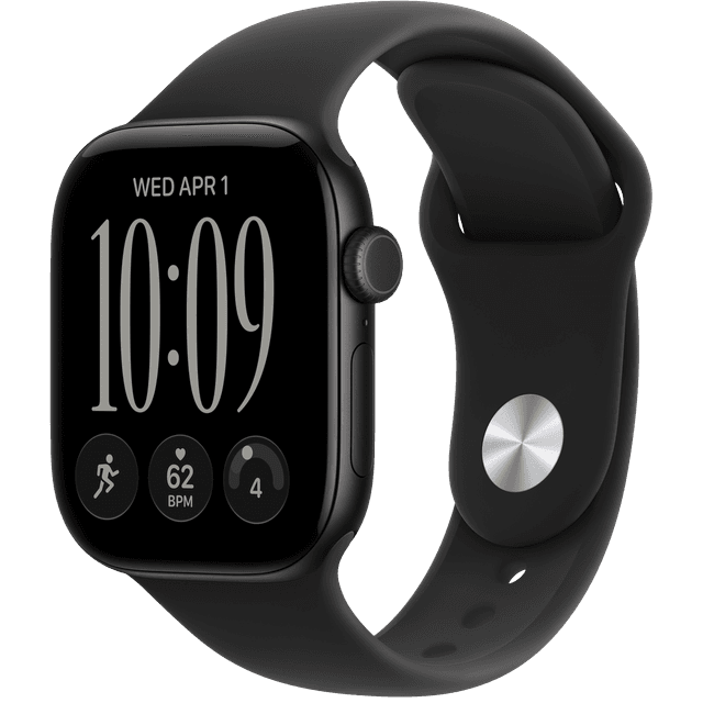 APPLE Watch Series 12 GPS 42mm - Black Aluminium Case - Sport Band - M/L - Smartwatch Black