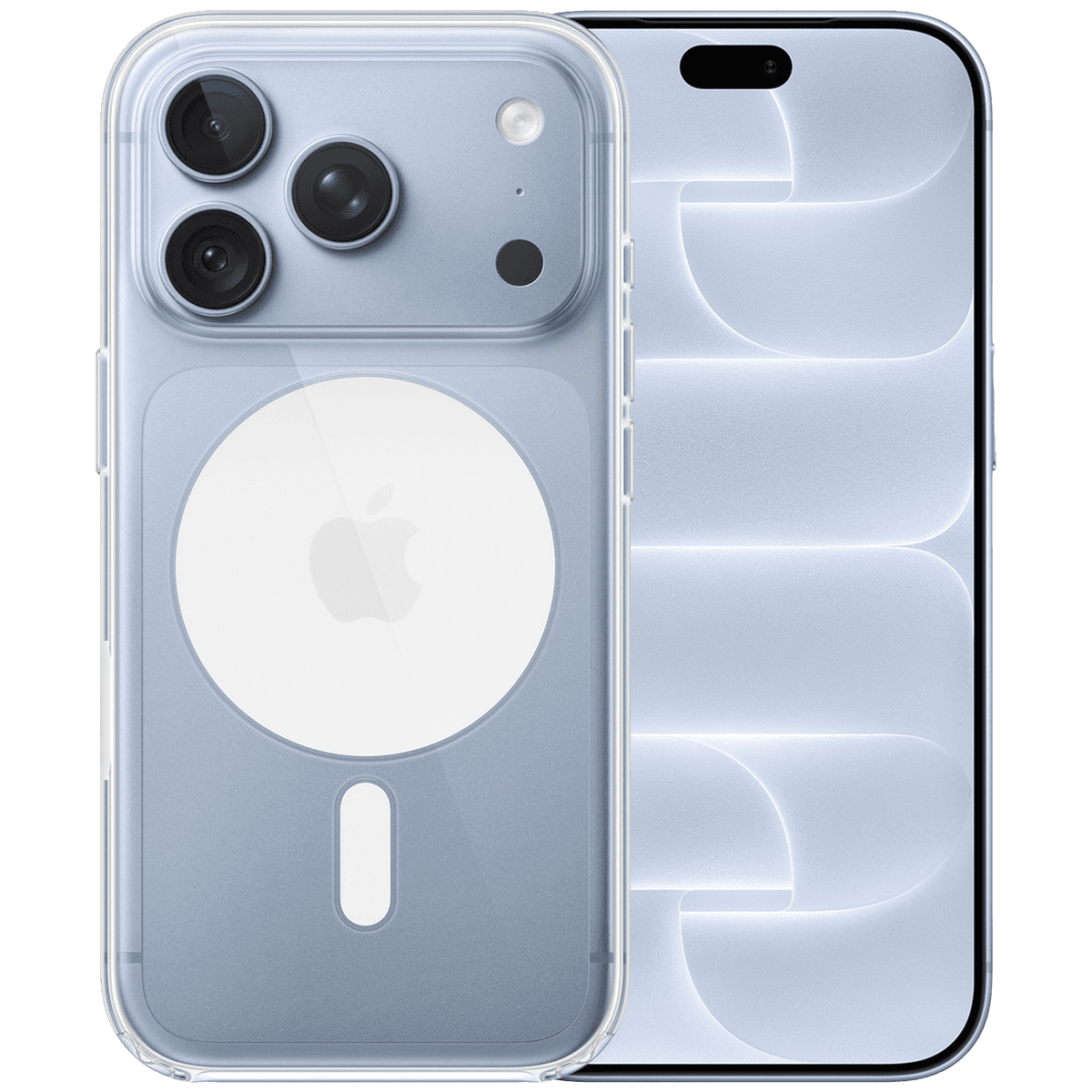Apple Iphone 18 Pro - 5g 256 Gb Glacier + Clear Magsafe Cover Transparant Smartphone Bundle — afbeelding 1