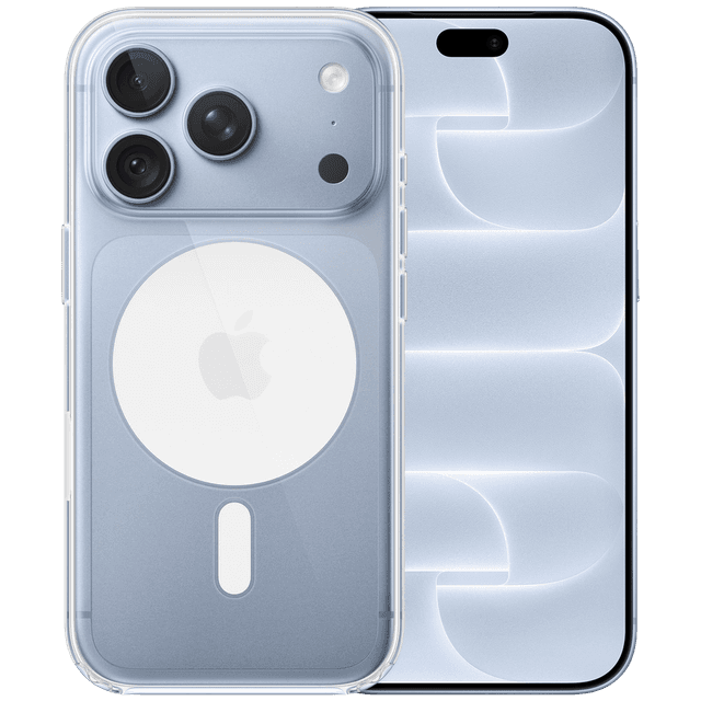 Apple Iphone 18 Pro - 5g 256 Gb Glacier + Clear Magsafe Cover Transparant Smartphone Bundle