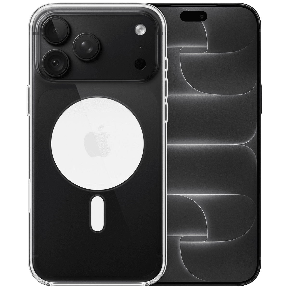 Apple Iphone 18 Pro Max - 256 Gb Black + Clear Magsafe Cover Transparant Smartphone Bundle — afbeelding 1