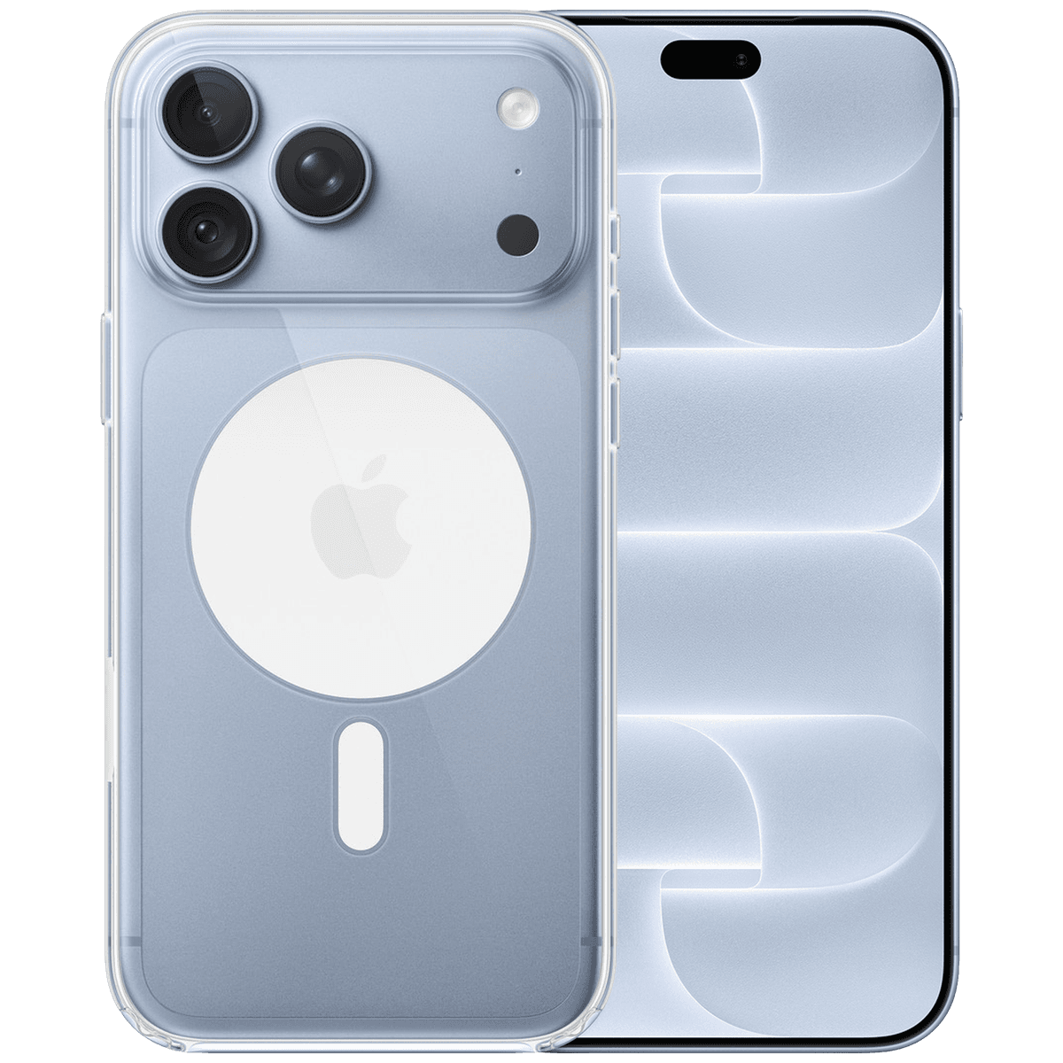 Apple Iphone 18 Pro Max - 256 Gb Glacier + Clear Magsafe Cover Transparant Smartphone Bundle — afbeelding 1