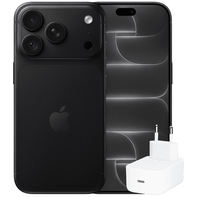 Apple Iphone 18 Pro - 5g 256 Gb Black + Dynamic Power 40w Max 60w Netadapter Smartphone Bundle
