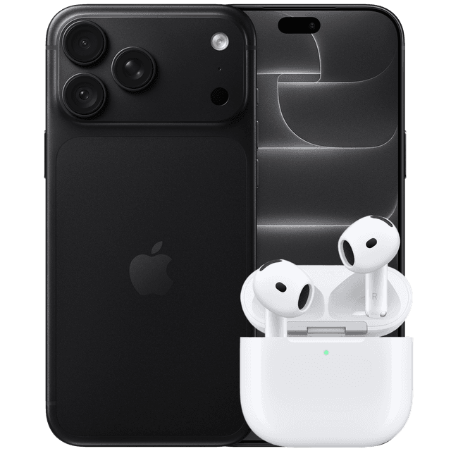 Apple Iphone 18 Pro Max - 256 Gb Black + Airpods 5 Draadloos Oplaadcase In-ear Draadloze Oordopjes Met Noise-cancelling Smartphone Bundle