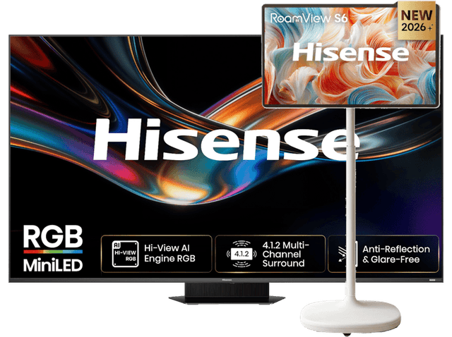 Hisense 75ur9s Rgb Miniled 4k (2026) + 32s6s Smart Touchscreen Tv Bundel