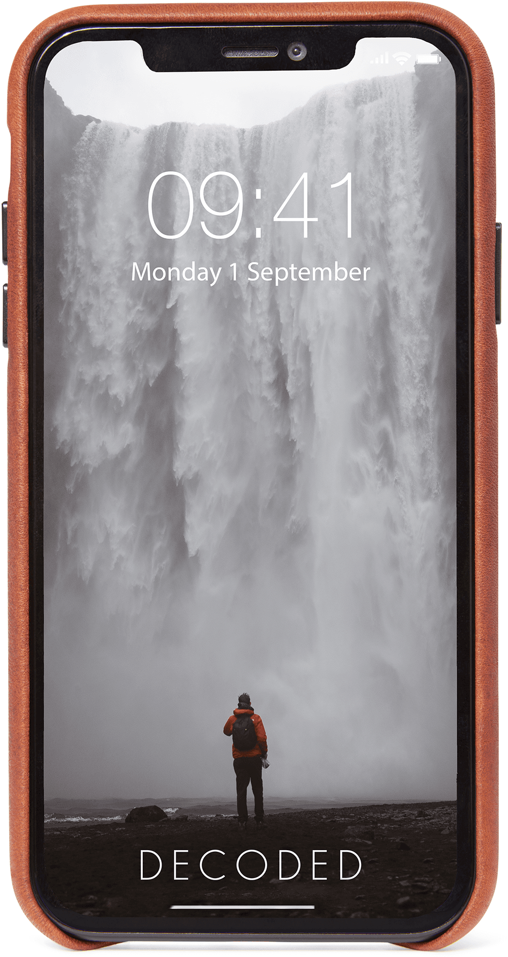 DECODED Leren Backcover iPhone 11 Pro Max Bruin — afbeelding 1