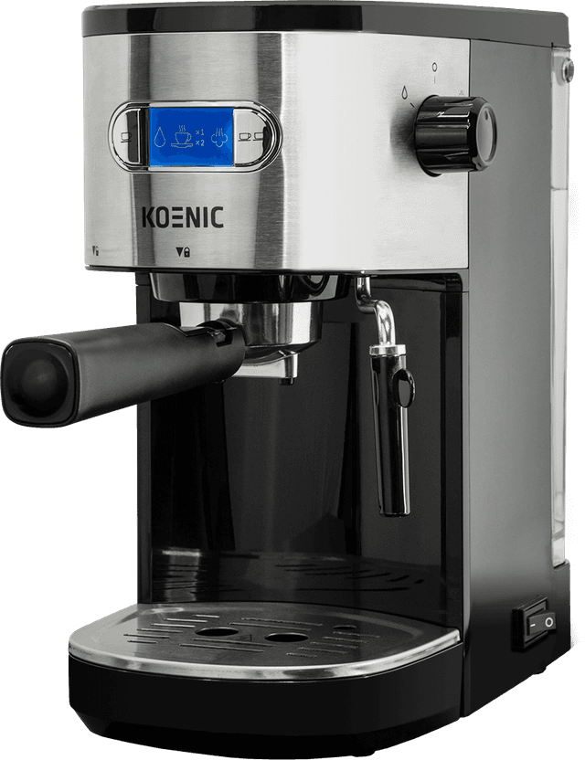 KOENIC KEM 2320 M - Semi-automatische espressomachine - Zilver
