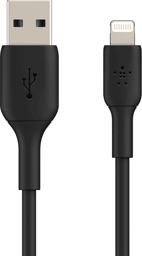 Belkin USB-A naar Lightning Oplaadkabel 1 m voor iPhone - Zwart — afbeelding 1