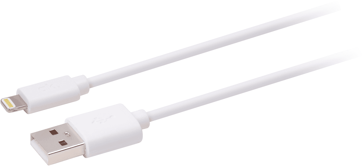 OK. OZB-533 3-Pack Lightning-kabel 2 m Wit — afbeelding 1