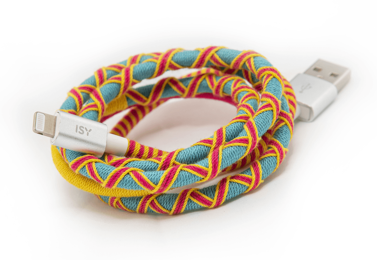 ISY IUC-4100-RG-L Lightning-kabel 1 m Multicolor — afbeelding 1