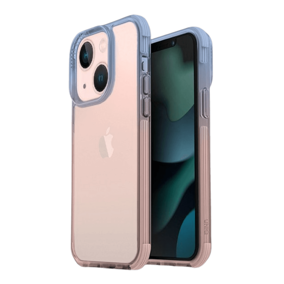 UNIQ Combat Duo Case voor iPhone 13 Blauw/Roze — afbeelding 1