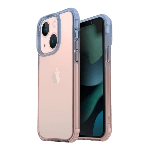 UNIQ Combat Duo Case voor iPhone 13 Blauw/Roze