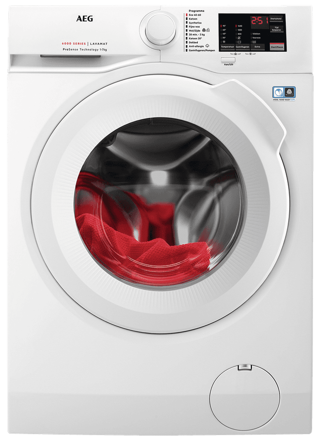AEG LF627400 ProSense -  Wasmachine Voorlader - 7 kg - 1400 rpm - 74 dB
