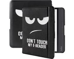 Lunso Geschikt voor Kobo Forma hoes (8 inch) - sleepcover - Don't Touch