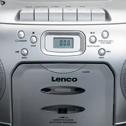 Lenco SCD-420SI - Draagbare radio CD speler met MP3 optie en koptelefoon - Zilver — thumbnail 5