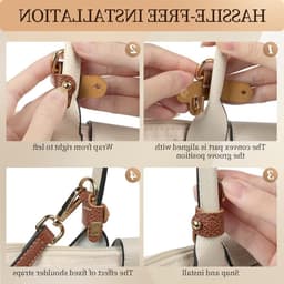 Leren Schouderband voor Handtassen, Verstelbare Buckle Ontwerp, Geschikt voor Mini Tassen, Duurzaam en Comfortabel, Ideaal voor Modebewuste Dames — thumbnail 3
