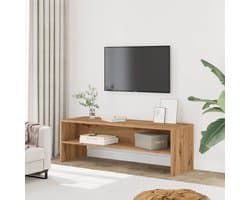 Tv-kast Hout - Tv meubel Dressoir - Media Opbergen - Open Opbergvak - 120 cm Breed - Artisan Oak