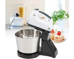 RosaBloom Handmixer - Keukenmachine - Standmixer - Deegmixer - Met Roterende Kom 1.7L - 7 Snelheden - 100W