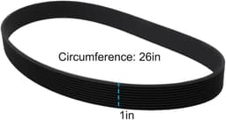 Dailygoods- Aandrijfriem Rubber 26 Inch - Compatibel met Hilti DSH600X - Slijtvast - Gesloten Lus - Breedte 10 mm - Duurzaam - Transmissieriem — thumbnail 5