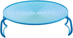 Magnetron Stapelaar - Dubbele Plaat - Voedsel Verwarmen - Opvouwbaar Ontwerp - 23.5 cm - Blauw — thumbnail 1