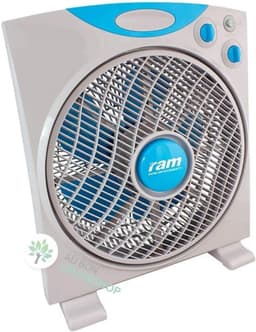 Platte ventilator - Vierkante ventilator - Ruimte koelen - Energiezuinig - 30 cm - Zilver — thumbnail 4