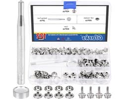 122-delige Canvas Snap-Button Kit van RVS voor Boot Covers en Meubelbekleding met 2 Verstelgereedschappen - Ideaal voor Creatieve Projecten en Herstellingen