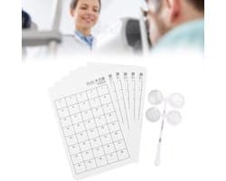 Verstelbare Optometrische Plastic Flipper met 6 Visuele Kaarten voor Oogtraining bij Myopie, Amblyopie en Astigmatisme