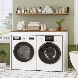Wasmachine Ombouw - Opbouwmeubel - Kast Wasdroger - Meubel - huishoudelijk — thumbnail 2