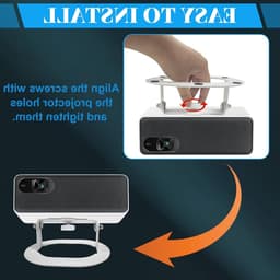 Verstelbare Projectorhouder voor Video Projectoren, Universele Stand met 1/4 Inch Schroefdraad, Ideaal voor Tafels en Optimale Projectiehoek — thumbnail 4
