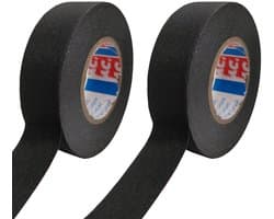Set van 2 Industriële Textieltapes, Sterke Lijmtape, Isolatietape voor Auto- en Motorreparatie - 25 Meter Lang