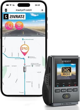 Dashcam GPS - Autocamera Recorder - Veilige Rit - Quad HD Resolutie - 10x10x15 cm - Zwart — thumbnail 1