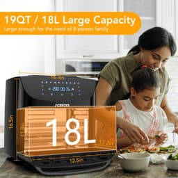 MakkelijkMooi Hetelucht Friteuse - Airfryer - 8-in-1 Oven - 1800W - Snelle Luchtcirculatie - Olievrije Mini Oven Met Accessoires — thumbnail 7